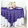 Wedding Linens Inc. 72 in x 72 in Lace Table Overlays, Lace Tablecloths