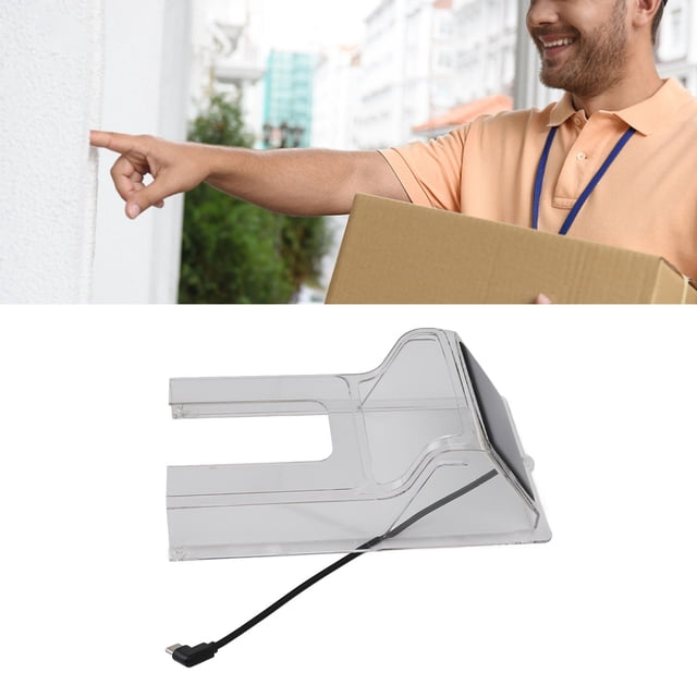 Cubierta De Lluvia Para Timbre De Puerta, Cubierta De Timbre Resistente A La Intemperie Con Energía Solar Para Casa Villa