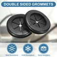 thumbnail image 3 of 6Pack 27/32"(21mm) ID 1" (25mm) Drill Hole Grommets with Cable Ties, Black, 3 of 7