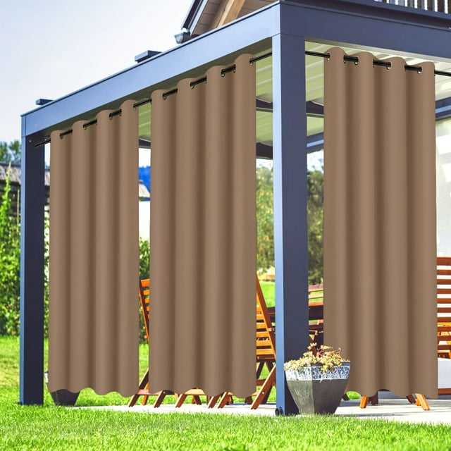 SHANNA Outdoor Patio Curtain, Blackout Waterproof Curtain, Thermal