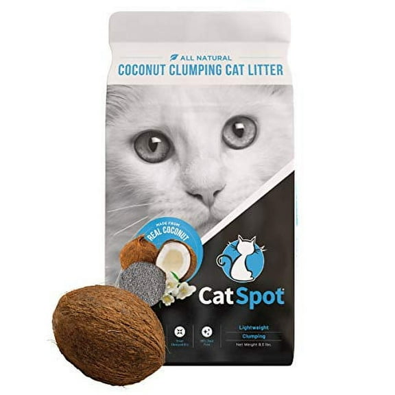 Castspot Coconut Clumping Cat Litter, All Natural, Chemical Free, Light Weight Cat Litter - 8.5 lbs.