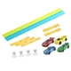 thumbnail image 4 of Pista de carreras flexible para niños con 4 autos de carrera para niños de 3 años o más. Diversión DIY versátil. Azul y verde, 4 of 9