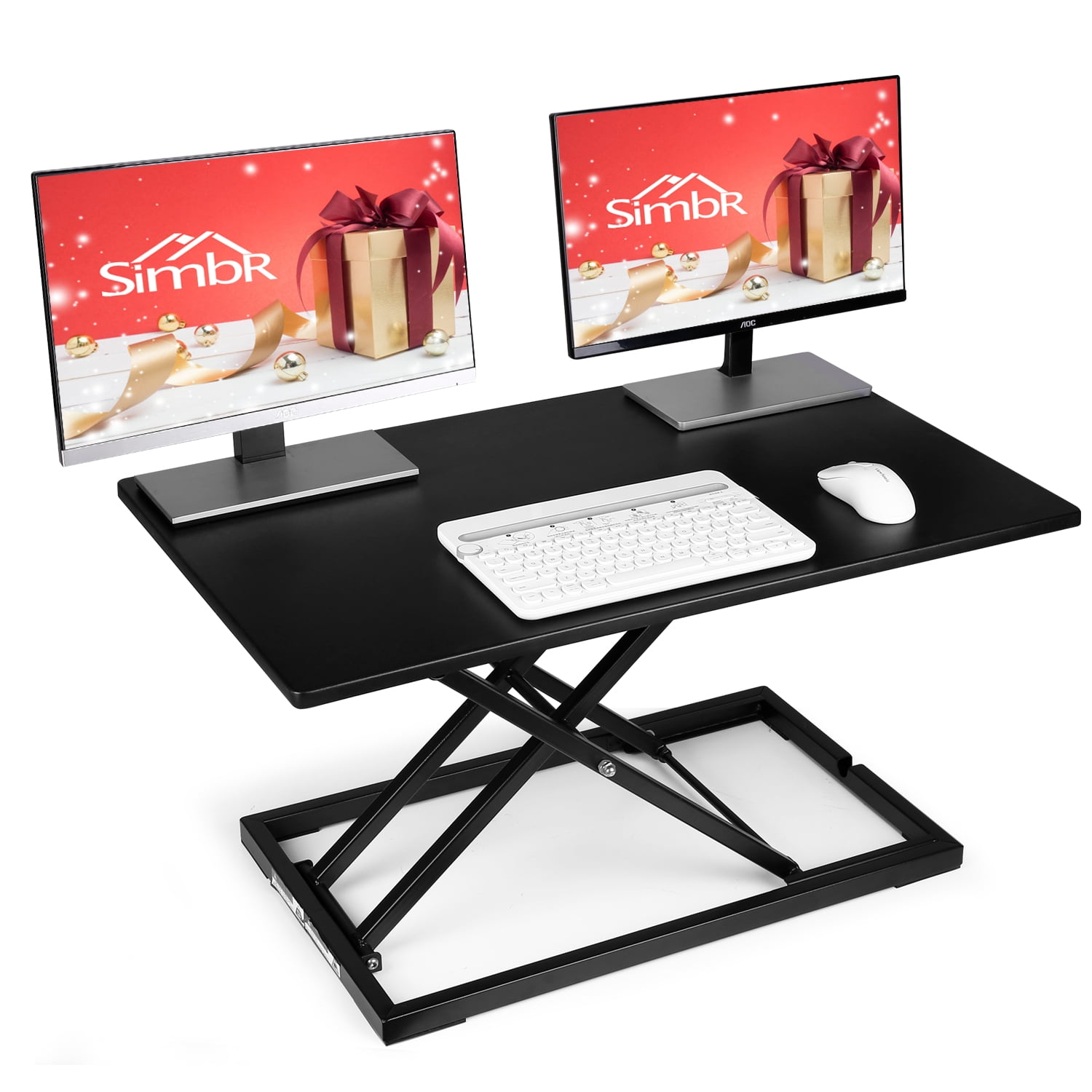 SIMBR Standing Desk Converter, 32" Height Adjustable Stand Up Desk