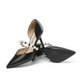 thumbnail image 3 of DREAM PAIRS Women's Closed Toe High Heels Stiletto Pointed Toe Strappy Pearl Elegant D'Orsay Dress Wedding Party Pumps Shoes, 3 of 4