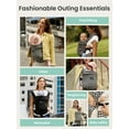 thumbnail image 4 of Grownsy Baby Carrier for Newborn to Toddler, Ergonomic, Comfortable and Lightweight, Hands-Free, Head Support, 7-44lbs, Perfect for Travel and Hiking, 4 of 9