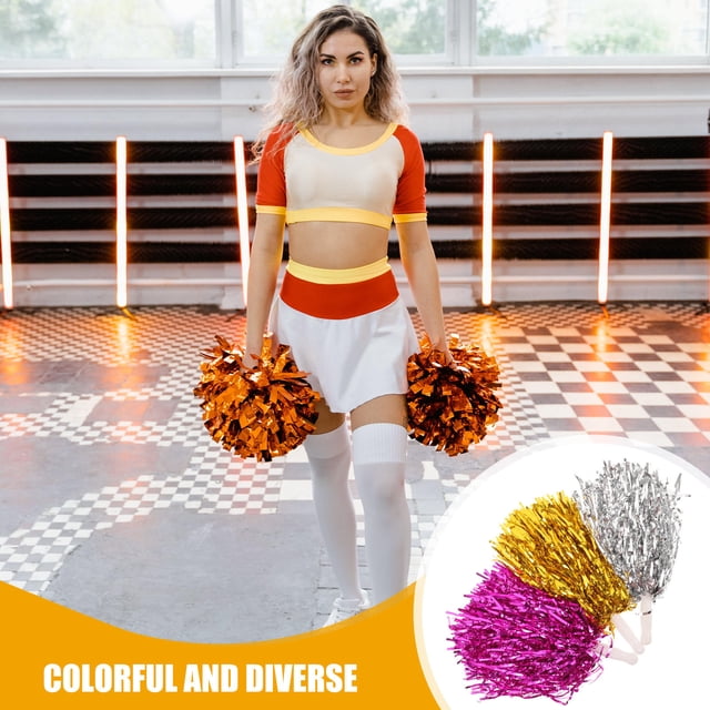 Luxshiny 12Ud Pompones Reutilizables Para Animación Deportiva Con Visual Y Táctil Atractivo