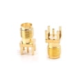 thumbnail image 2 of Oasiva 10pcs SMA Female Jack Solder PCB Board Mount RF Connectors Straight Adapter, 2 of 8