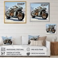 thumbnail image 4 of Designart "Speedster From The Future" Motorcycle Canvas Art Print, 4 of 7