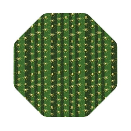 

Disketp Cactus1 Funny Coasters 6 Pcs Leather Coasters with Holder Perfect Housewarming Hostess Gifts Protect Furniture from Water Marks Scratch and Damage