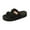 Black, variant on Fdrone Women Mesh Orthopedic Slide Sandals with Arch Support Hollow Mesh Slide Sandals with Toe Loop Summer Casual Comfortable Breathable Beach Flats Slippers