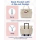 thumbnail image 3 of Bolsa BAGSMART Puffer para mujer, 24 litros, verde con cremallera, 3 of 7