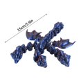 thumbnail image 2 of 3D Printed Dragon,3D Printed Dragon 3D Printed Articulated Crystal Dragon Toy Adults Kids Toys Mystery Dragon,Christmas Gifts, 2 of 5