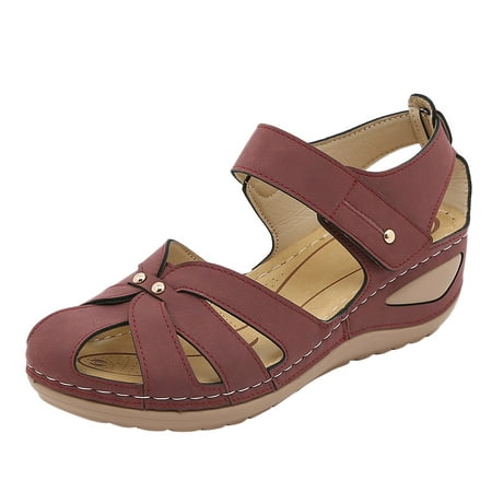 

TAIAOJING Women s Sandals Sandals Summer Shoes Peep Wedges Beach Comfortable Sandals Zapatillas