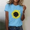 thumbnail image 2 of Yhmxh T-shirts pour Femmes T-shirt Imprimé pour Amoureuse Col Rond Manches Courtes Hauts d'Été pour Femmes T-shirts d'Été sous-Vêtements T-shirts pour Femmes, 2 of 5