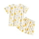 thumbnail image 1 of Odeerbi 0-8 Años Niños Niñas Conjunto de Verano Estampado de Fresas Lechuga Manga Corta Tops Shorts Conjunto de Pijama de Dos Piezas, 1 of 3