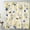 Beige, variant on White Daisy Flower Shower Curtain for Bathroom, Yellow and Blue Floral with Vintage Butterfly on White Fabric Shower Curtain with Hooks, Nature Botanical Bathroom Curtain Shower Set, 72" W x 72" L