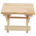 thumbnail image 2 of Banc Pliable en Bois Massif Petit Banc Carré Styles Ruraux Design Ergonomique Finition Soignée, 2 of 5