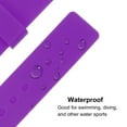 thumbnail image 3 of Soft Rubber Watch Band 16mm Width Quick Release Replacement Silicone Watch Strap, Purple, 3 of 5