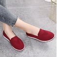 thumbnail image 2 of NOKIO Orthopedic Walking Shoes for Women, Women's Woven Breathable Soft Sole Shoes, Slip-On Light Air Cushion Mesh Up Stretch Platform Orthopedic Sneakers for Arch Support, 2 of 8