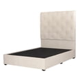 thumbnail image 1 of Box Base Cama Matrimonial + Cabecera Ikki Dicasa Crema, 1 of 8