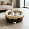 thumbnail image 5 of Orthopedic Pet Bed - Therapeutic Round Dog Cat Bed with Faux Fur Mattress for Joint Support Comfortable Sleeping Pad for All Size Pets Machine Washable, 5 of 6