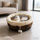 thumbnail image 5 of Cama Relajante Para Perros Y Gatos, Clida, Cmoda Y Redonda, Suave, Con Colchn De Piel Sinttica Esponjosa, Para Mascotas Pequeas, Medianas Y Grandes, Para Un Descanso Reparador, Para, UKHBMC, 5 of 9