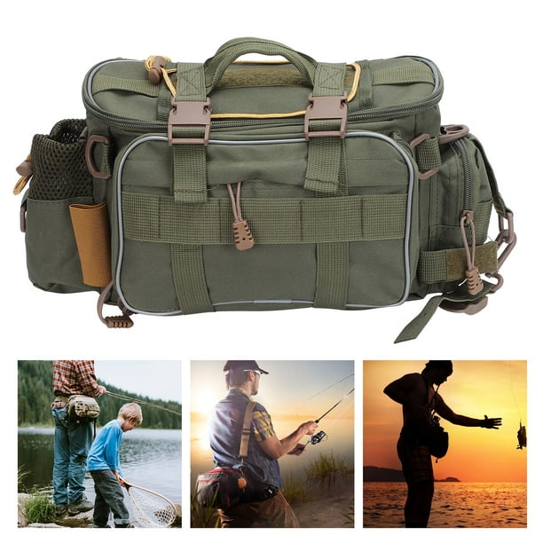 Portable Fishing Tool Bags, Fishing Tool Bag Waterproof For Outdoor For  Fishing Army Green 
