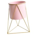thumbnail image 2 of PENGXIANG 1PC Large Size Flowerpot Nordic Style Iron Art Plants Pot Flower Rack (Pink), 2 of 6