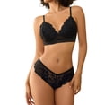 thumbnail image 2 of Sexyfree Lace Bra and Panty Set Sexy Lingerie Hook & Eye Underwear (No Padded）, 2 of 7