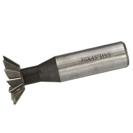 

10~35mm 45 Degree Dovetail Cutter End Mill Milling High Speed Steel 35mm - 30mm