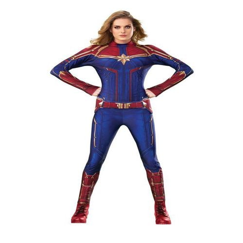 CAPTAIN MARVEL HERO SUIT COSTUME FOR ADULTS-0-2 - Walmart.com - Walmart.com