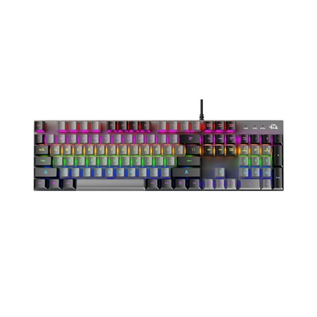 XZNGL Mechanical Gaming Keyboard, LED Rainbow Backlit Wired Keyboard ...