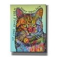 thumbnail image 1 of Epic Graffiti 'If Cats Could Talk' by Dean Russo, Giclee Canvas Wall Art, 26"x34", 1 of 2