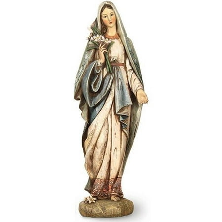 Blessed Mary Statue - Napco Blessed Virgin Mary Holding LiliesGarden Statue