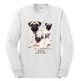 thumbnail image 2 of If It's Not a Pug It's Just a Dog Gift | Mens Dog Lover Long Sleeve T-Shirt, White, Small, 2 of 3