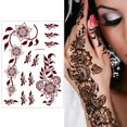 thumbnail image 2 of Kit de tatuaje temporal XMASIR, pegatinas impermeables con henna, 2 of 6