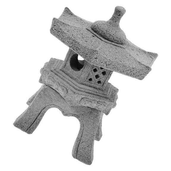 Garden Pagoda Decorations Pavilion Statue Spinners Outdoor Grey