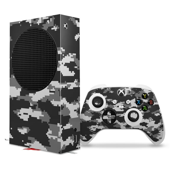 WraptorSkinz Skin Wrap compatible with the 2020 XBOX Series S Console and Controller WraptorCamo Digital Camo Gray (XBOX NOT INCLUDED)