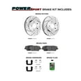 thumbnail image 2 of Power Sport Front Brakes and Rotors Kit |Front Brake Pads| Brake Rotors and Pads| Semi-Metallic Brake Pads and Rotors| Hardware Kit BLC1.65087.43, 2 of 6