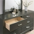 thumbnail image 5 of Furniture of America Santi Wood 6-Drawer Dresser with Acrylic Hardware in Gray, 5 of 7
