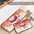 thumbnail image 5 of SKYSONIC Snowman 2 Pieces Kitchen Rug Cushioned Anti-Fatigue Kitchen Rugs Set for Home Office Laundry,19.7" x 27.6"+19.7" x 47.2", 5 of 7