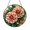Stained Glass 5.9 Inch, variant on Dahlia Stained Glass Style Suncatcher – Round Floral Window Panel