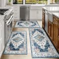 thumbnail image 6 of Kitchen Rugs Sets of 3 Non Slip Washable Kitchen Mats for Floor, Waterproof Kitchen Runner Rug, Floor Mat Carpet for Entryway, Laundry, Sink, Hallway, Bathroom, 6 of 12