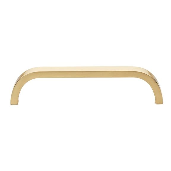 GlideRite  5 inch Center Solid Curved Bar Pull Cabinet Hardware Handle, 4843-128-CHPG Pack of 25