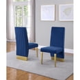 thumbnail image 3 of Rectangular Clear Glass 5pc Dining Set with Gold Stainless Steel Base, 3 of 3