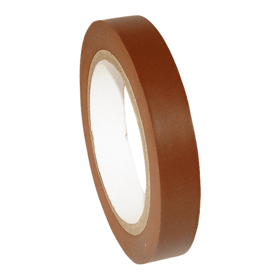 JVCC Colored Vinyl Tape (V-36): 3/4 in. x 36 yds. (Dark Brown)