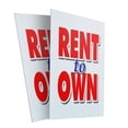 thumbnail image 4 of A-frame Sidewalk Rent To Own 24" x 36" Double Sided A-Frame Sidewalk Sign, Includes 2 Plastic Inserts | Foldable Portable White Signicade Sandwich Board Signs, 4 of 5