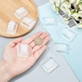 thumbnail image 3 of SUNNYCLUE 8Pcs Acrylic Ring Display Holder Clear Plastic Transparent Square Storage Stands Displays Showcase Organizer for Jewelry Towers Weddings Rings Men Women Trade shows Stores, 3 of 5