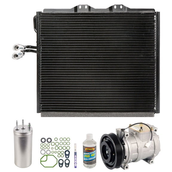 A/C Kit w/ AC Compressor Condenser Drier For Jeep Wrangler TJ 2.5L 2000 2001 2002 - BuyAutoParts