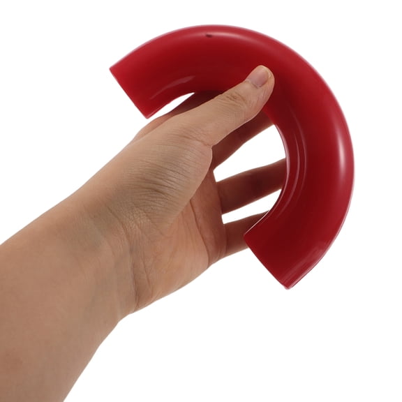 ETHZZLE 2Pcs Red Rubber Tow Hook Covers Front Bumper Trailer Hitch Protector for Cars
